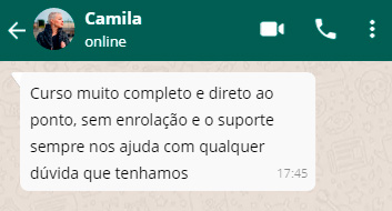 Depoimento aluna